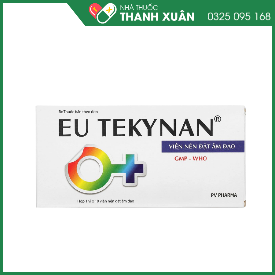 Viên đặt âm đạo Eu Tekynan điều trị viêm âm đạo